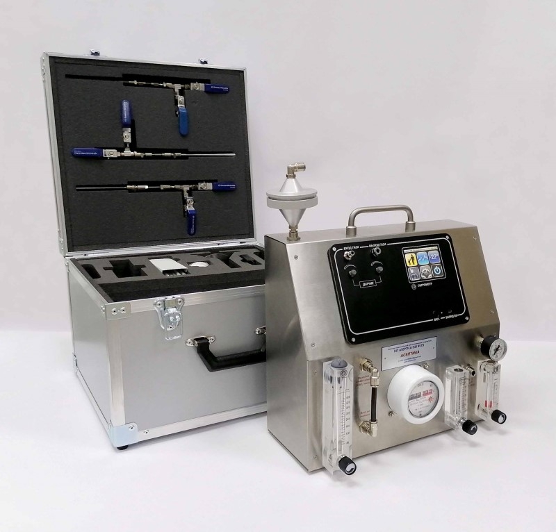 Device for compressed air testing